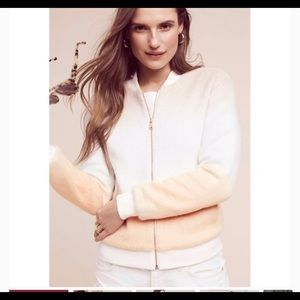 Anthro Paper Crown Fuzzy Ombré Jacket